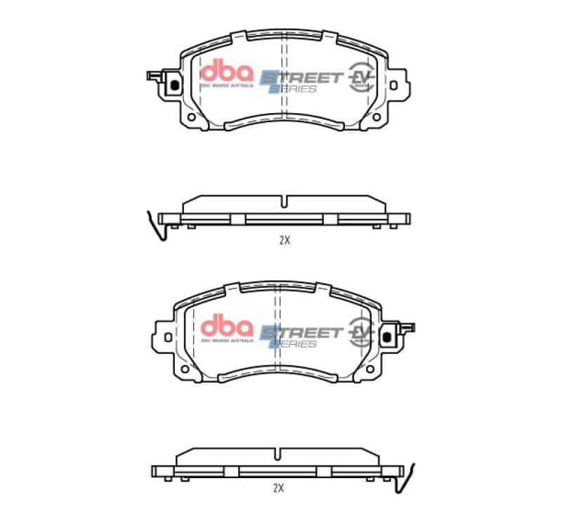 DBA — DBA 19-22 Subaru Forester (w/Sport Brakes) Front SSEV Street Series Brake Pads
Brake Pad - view 2