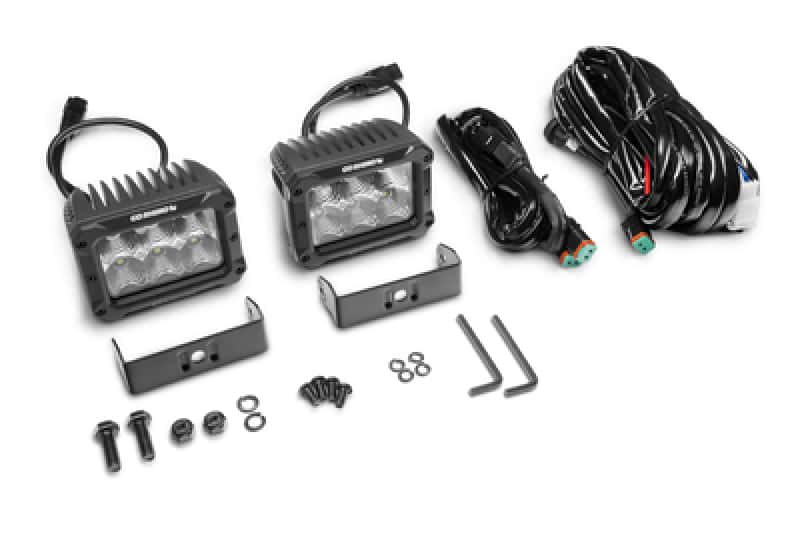 Go Rhino — Go Rhino Xplor Bright Series Rectangle LED Flood Light Kit (Surface/Thread Std Mnt) 4x3 - Blk (Pair)
Bright- Flood Lights - view 5