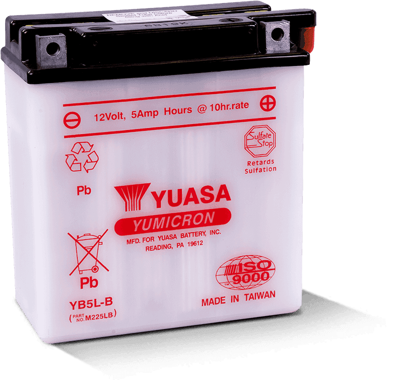 Yuasa Battery — Yuasa YB5L-B Yumicron 12-Volt Battery - view 2