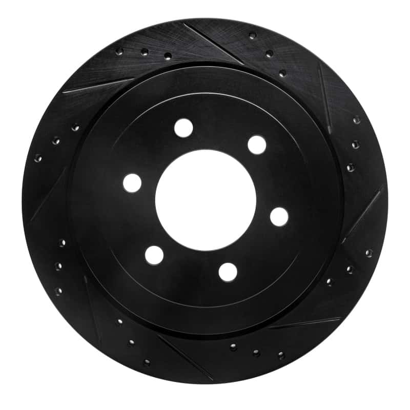 R1 Concepts — R1 07-17 Ford Expedition Rear Right Drilled & Slotted Black Brake Rotor
R1 Brake Rotor Drill - view 1