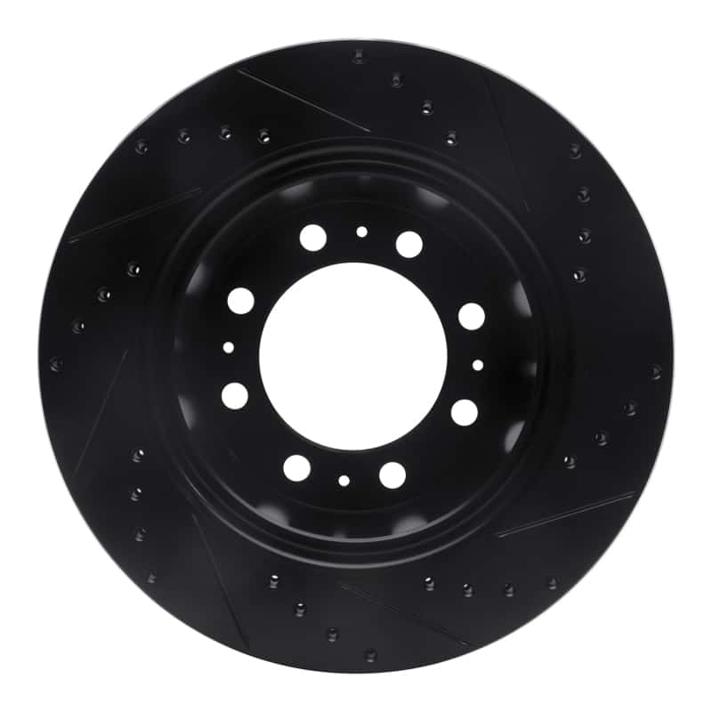 R1 Concepts — R1 09-25 Dodge Ram 2500 Rear Left Drilled & Slotted Black Brake Rotor
R1 Brake Rotor Drill - view 5