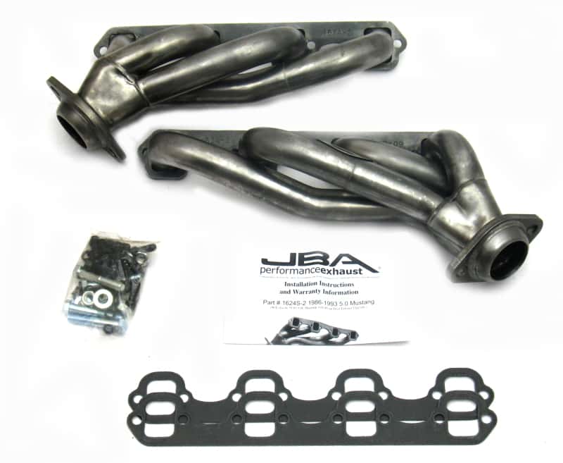 JBA — JBA 86-93 Ford Mustang 5.0L SBF 1-5/8in Primary Raw 409SS Cat4Ward Header
Exhaust Header - view 1
