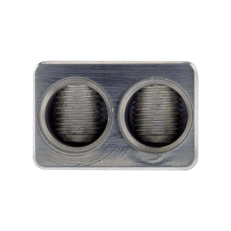 DS18 — DS18 Dual 1/0-GA to 1/0-GA Amp Input Reducers Offset Stub - view 1