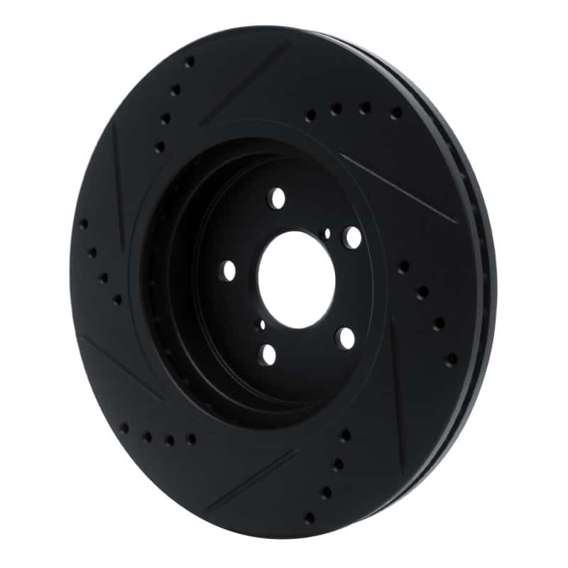 R1 Concepts — R1 17-23 Subaru Impreza Front Right Drilled & Slotted Black Brake Rotor
R1 Brake Rotor Drill - view 4