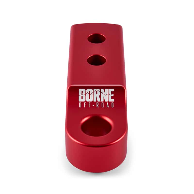 Borne Off-Road — Borne Off-Road CNC Hitch Receiver Shackle 2in Red - view 1