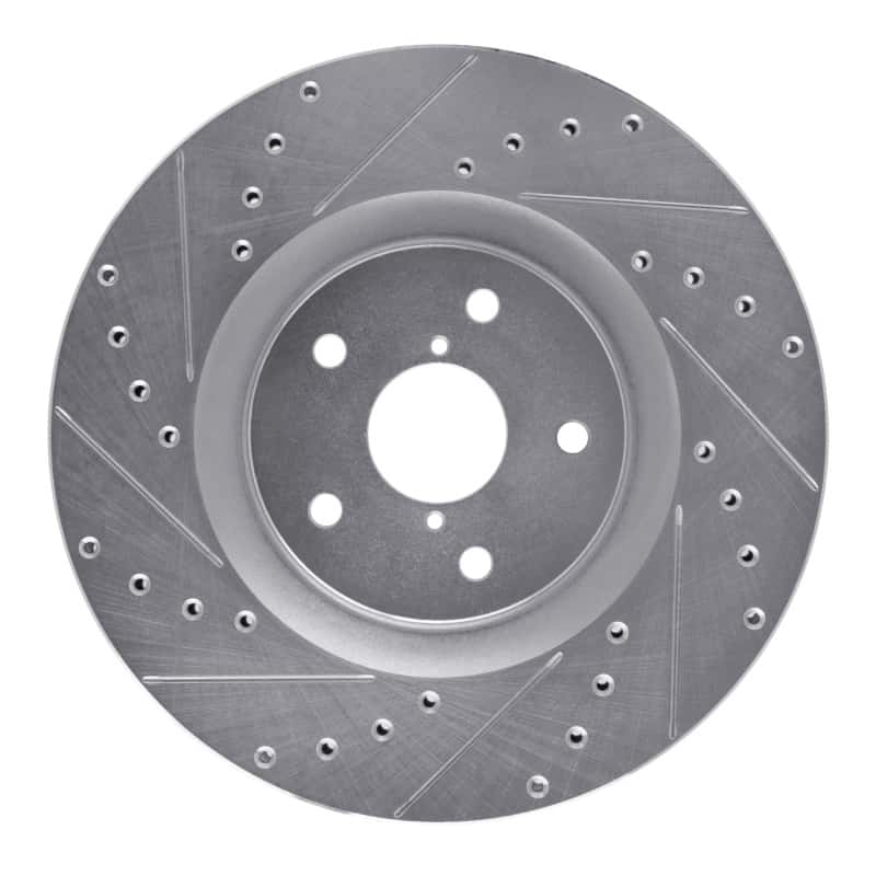 R1 Concepts — R1 19-23 Subaru ASCENT Front Right Drilled & Slotted Silver Brake Rotor
R1 Brake Rotor Drill - view 1