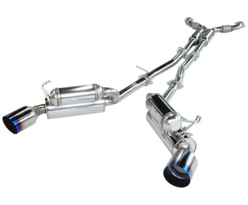 HKS — HKS 03-07 G35 Dual Hi-Power Ti Tip Catback Exhaust (SUS304 NO COATING) - view 2