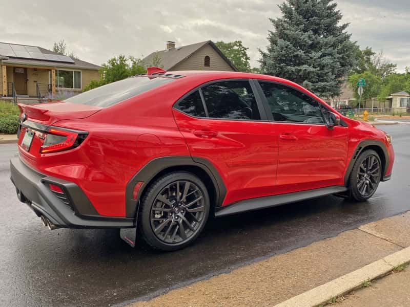 Rally Armor — Rally Armor 22-26 Subaru WRX Black UR Mud Flap w/Red Logo
Mud Flap - view 3