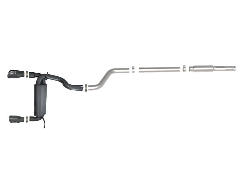 aFe — aFe Rebel Series 409 Stainless Steel Cat-Back Exhaust 18-21 Jeep Wrangler JL 2.0L (t) - Black Tip
Cat-Back Exhaust - view 9