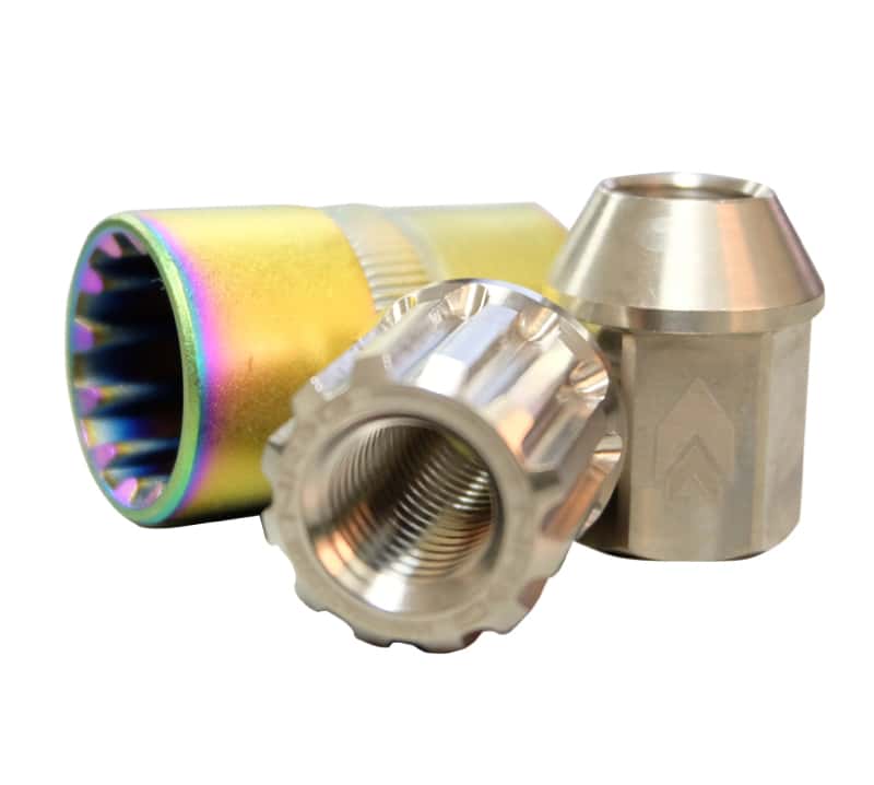NRG — NRG 200 Series M12 X 1.5 Titanium Lug Nut Set - 21 Pc w/Lock Key Socket - Silver - view 6