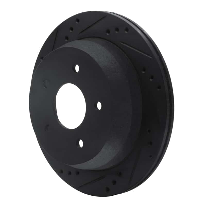 R1 Concepts — R1 98-05 Chevrolet S10 Rear Left Drilled & Slotted Black Brake Rotor
R1 Brake Rotor Drill - view 2