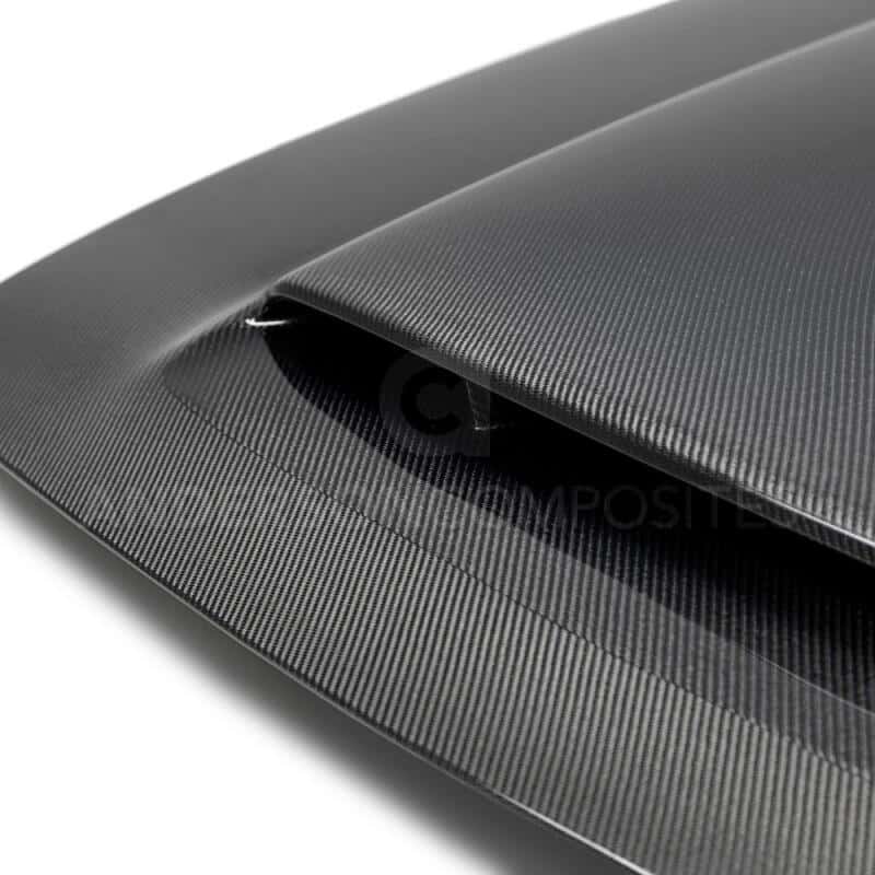 Anderson Composites — Anderson Composites 2018 Dodge Demon Type-OE Carbon Fiber Hood - view 4