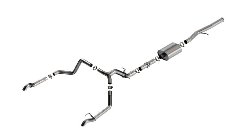Borla — Borla 22-23 Chevrolet Silverado 1500 ZR2 & AT4X 6.2L CC SB 147.5in WB ATAK Cat-Back
Cat-Back System - view 1