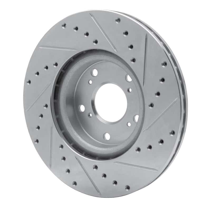 R1 Concepts — R1 06-15 Honda Civic Si Front Left Drilled & Slotted Silver Brake Rotor
R1 Brake Rotor Drill - view 4
