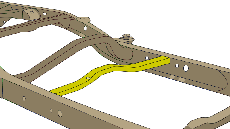 RustBuster — Rust Buster 2000-2006 Toyota Tundra Carrier Bearing Crossmember - view 2