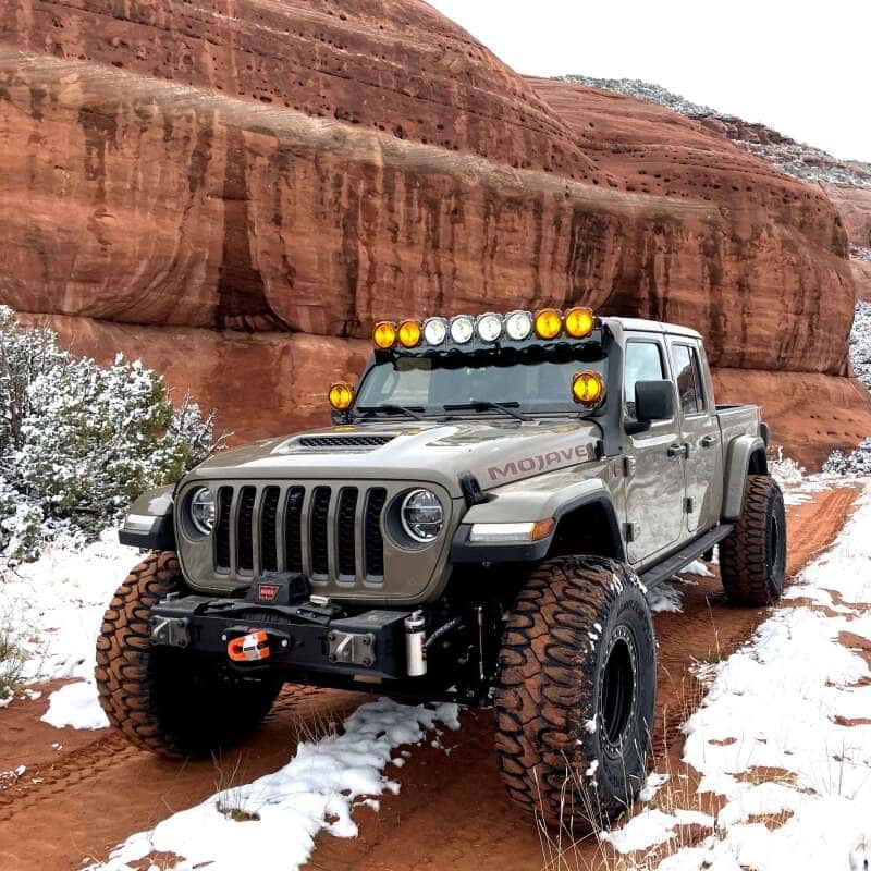 KC HiLiTES — KC HiLiTES 21-23 Jeep 392/Mojave Overhead Mount Bracket Set for 50in. Light Bar (Pair) - view 7