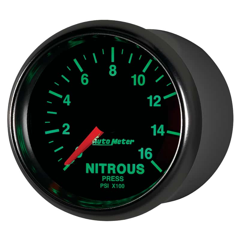 AutoMeter — Autometer GS 2 1/16in. 1600PSI Nitrous Fuel Pressure Gauge
2-1/16" NITROUS, 0-1 - view 9