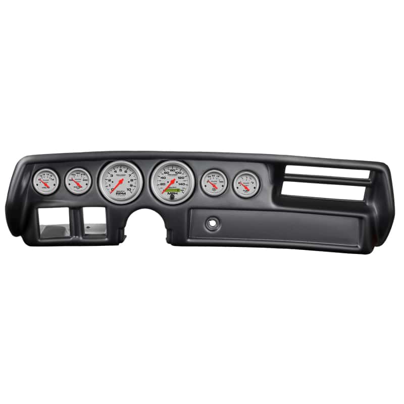 AutoMeter — Autometer Ultra-Lite 70-72 Chevelle/ El Camino/ Malibu Dash Kit 6pc Tach/ MPH/ Fuel/ Oil/ WTMP/ Volt
GA KT CHV MAL 70-72U - view 1