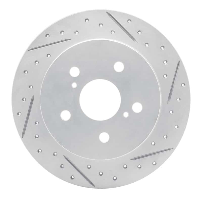 R1 Concepts — R1 15-26 Lexus Es350 Rear Right Drilled & Slotted Geo-Carbon Rotor - view 1