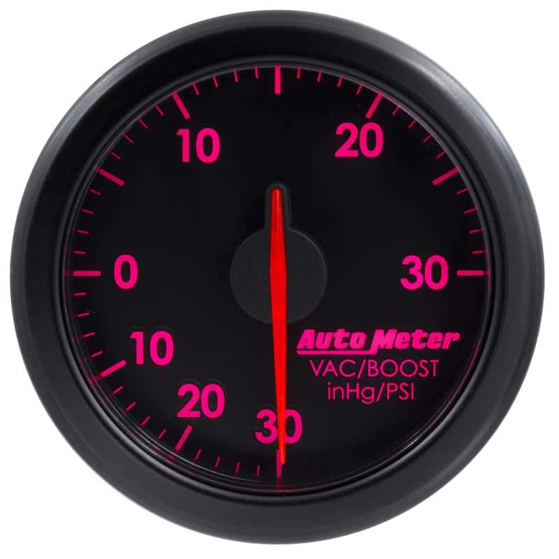 AutoMeter — Autometer Airdrive 2-1/6in Boost/Vac Gauge 30in HG/30 PSI - Black
GA 2" BST/V ARDRV BK - view 7