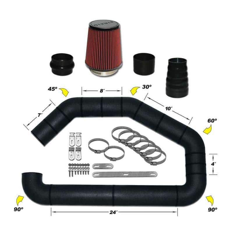 Airaid — Airaid U-Build-It - Universal 3.5in Master Kit I w/700-452 (6in) Filter
Universal Air Intake
Air Intake System - view 1