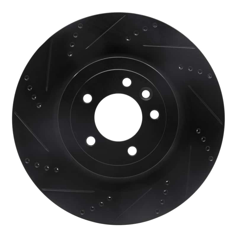 R1 Concepts — R1 2013-2025 Land Rover Defender 110 Rear Left Drilled & Slotted Black Brake Rotor
R1 Brake Rotor Drill - view 1