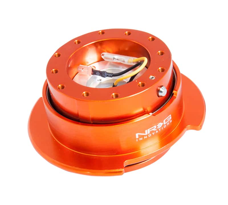NRG — NRG Quick Release Kit Gen 2.5 - Orange Body / Titanium Chrome Ring - view 2