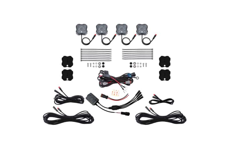 Diode Dynamics — Diode Dynamics RGBW Rock Light Installer Magnet Mount Kit w/Controller (4-pack) - view 1