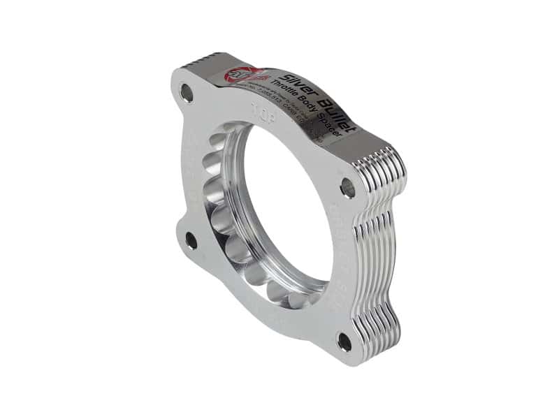 aFe — aFe 07-13 Chevrolet Silverado 1500/GMC Sierra 1500 Silver Bullet Throttle Body Spacer - Silver
Throttle Body Spacer - view 5
