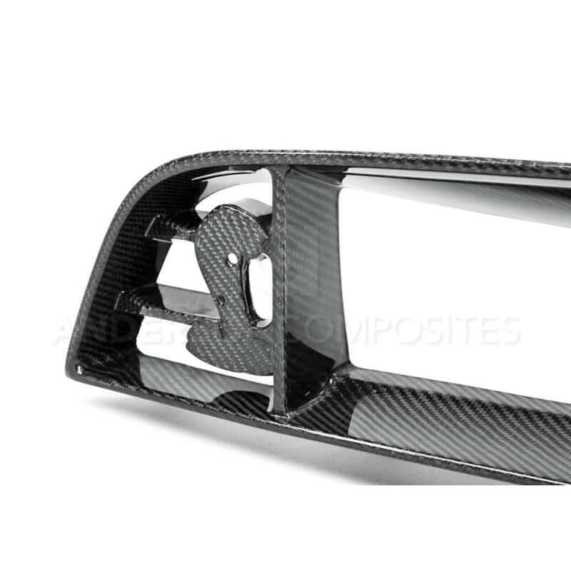Anderson Composites — Anderson Composites 10-14 Ford Mustang/Shelby GT500 Front Upper Grille (w/ Spot for Cobra Emblem) - view 3