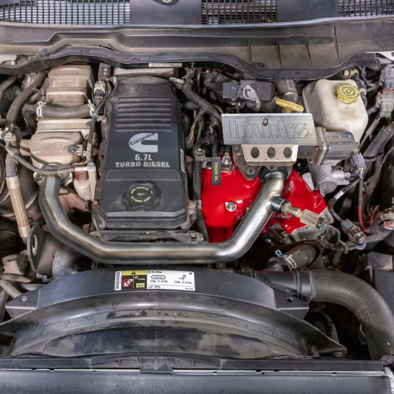 Banks Power — Banks Power 07.5-12 Ram Cab Chassis 6.7L Diesel Monster-Ram Intake System w/Fuel Line - Red
Ram Air Intake - view 2