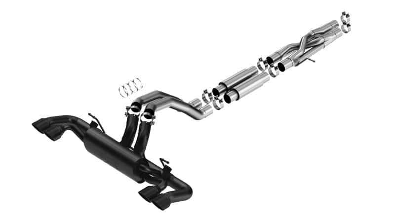 Borla — Borla 21-22 Jeep Wrangler Rubicon 392 6.4L V8 AT 4WD 4DR ATAK Cat-Back Exhaust - Coated Black
Cat-Back™ - view 1