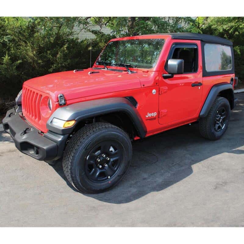 Westin — Westin 2018-2019 Jeep Wrangler JL In-Channel Wind Deflector 2pc - Smoke
Side Window Vent - view 3