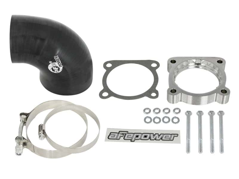 aFe — aFe Silver Bullet Throttle Body Spacers TBS 10-16 Nissan Patrol (Y62) V8-5.6L (320hp)
Throttle Body Spacer - view 4