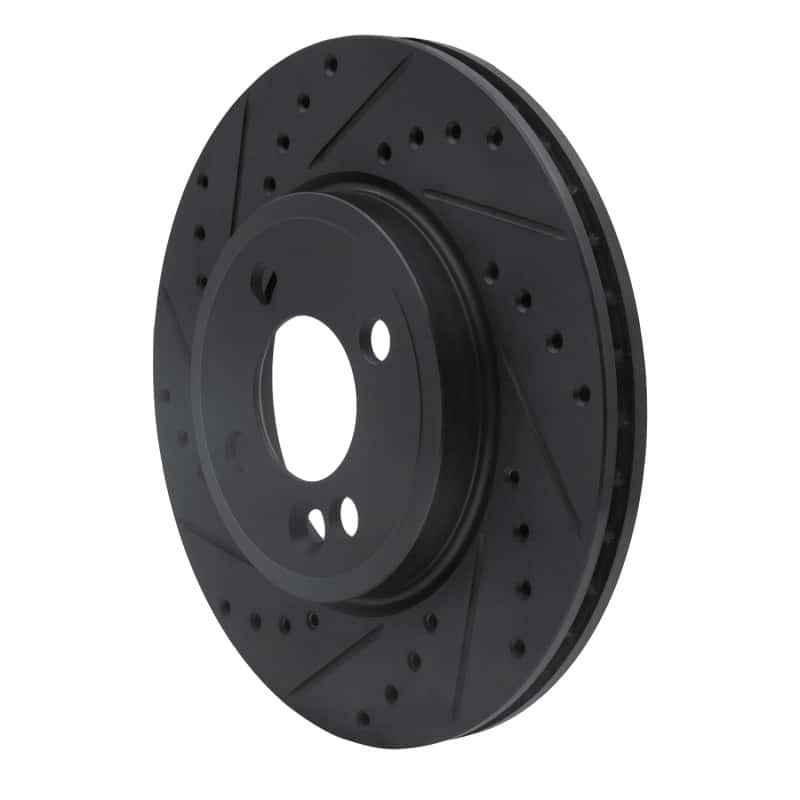R1 Concepts — R1 07-15 Mini Cooper Clubman Front Left Drilled & Slotted Black Brake Rotor
R1 Brake Rotor Drill - view 2