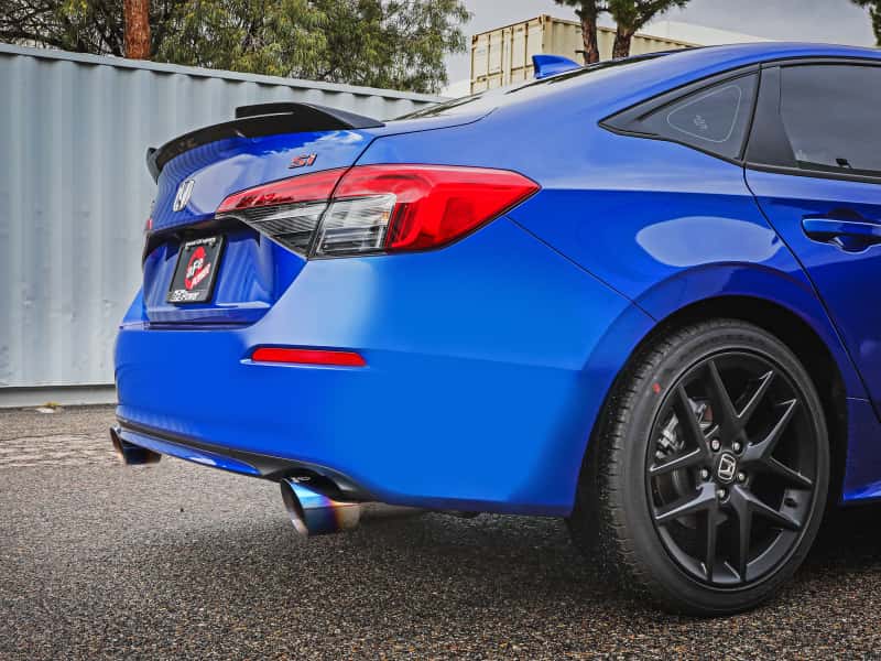 aFe — aFe POWER Takeda 22-23 Honda Civic Si I4-1.5L (t) 2.5in to 3in 304 SS CB Exhaust - Blue Flame Tips
Cat-Back Exhaust - view 3