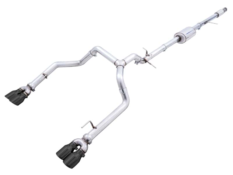 AWE Tuning — AWE Tuning 4th Gen GM 1500 5.3L 0FG Catback Split Rear Exit (w/ Bumper Cutouts) - Quad Diamond Tips
0FG Catback - view 1