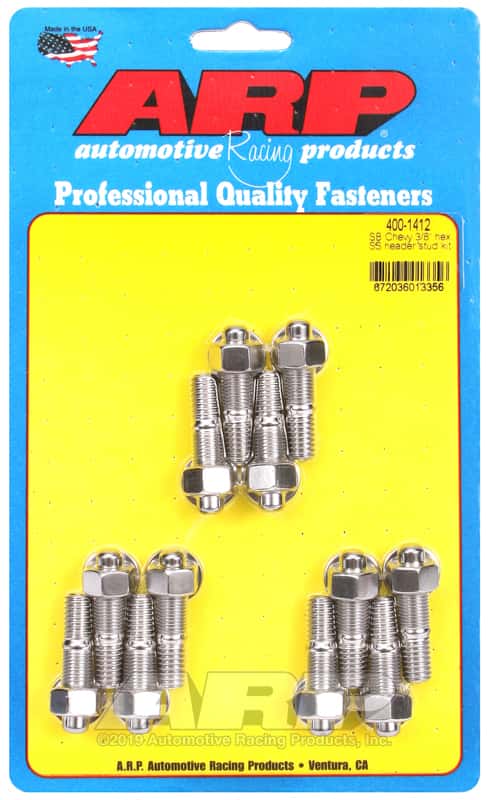 ARP — ARP SB Chevy 3/8 Hex SS Header Stud Kit - view 1