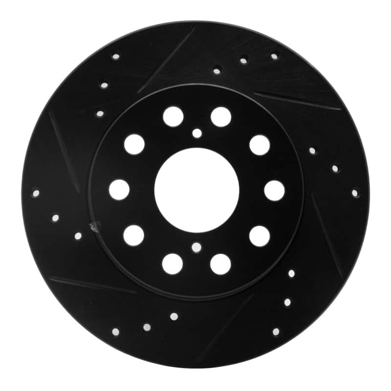 R1 Concepts — R1 91-95 Toyota MR2 Rear Left Drilled & Slotted Black Brake Rotor
R1 Brake Rotor Drill - view 1