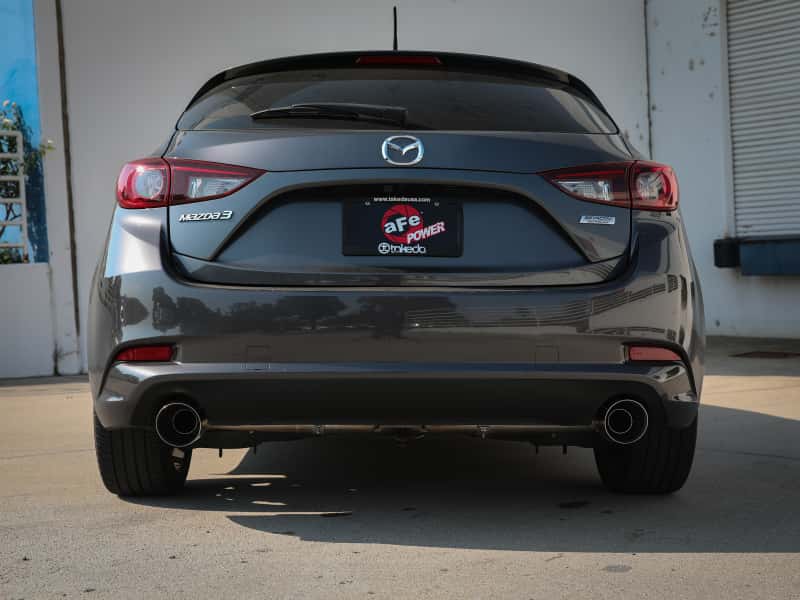 aFe — aFe Takeda 2-1/2in 304 SS Axle-Back Exhaust w/ Polished Tips 14-18 Mazda 3 L4 2.0L/2.5L
Axle-Back Exhaust - view 6