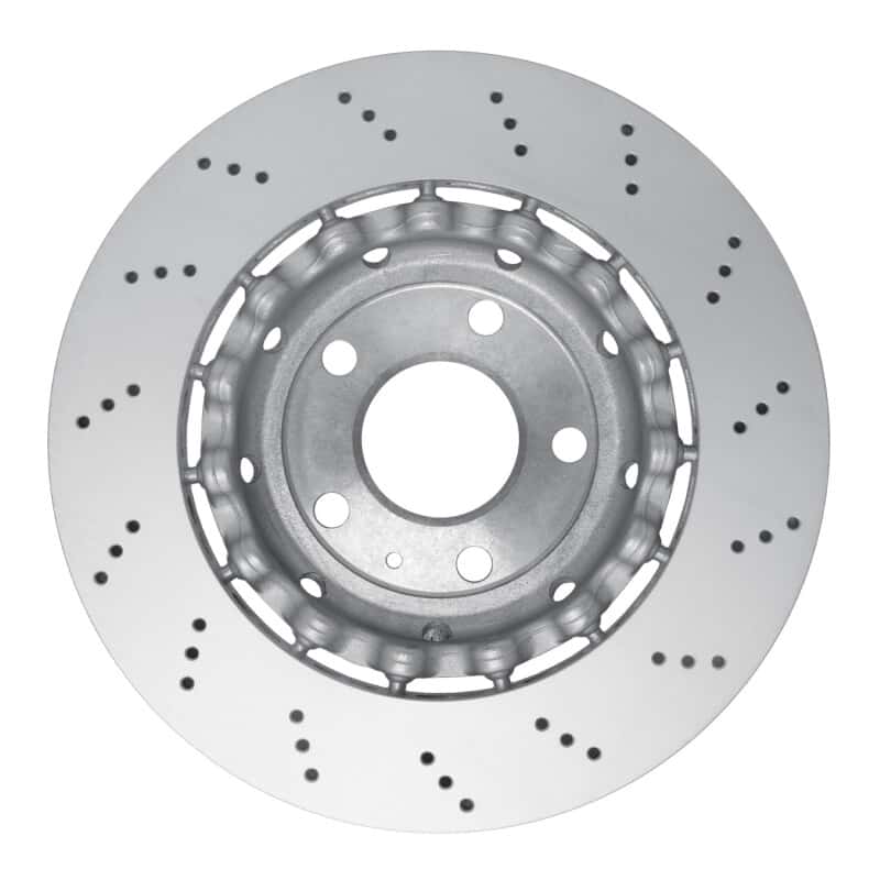 DFC — DFC 07-08 Audi RS4 Left Rear Drilled Hi-Carbon Alloy Geomet Coated Rotor
DFC Brake Rotor - view 4