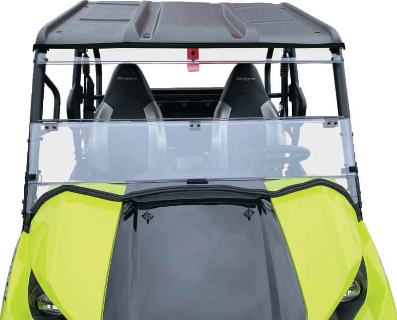 QuadBoss — QuadBoss 16-22 Kawasaki KRF800 Teryx Windbreak Folding Windshield - view 5