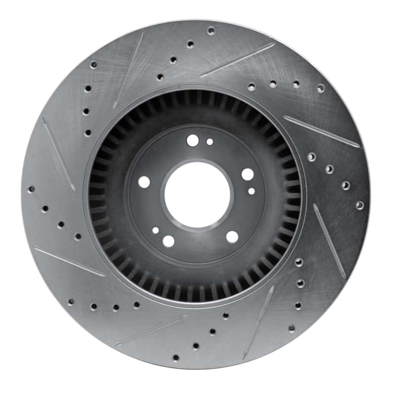 R1 Concepts — R1 11-17 Genesis G80 Front Right Drilled & Slotted Silver Brake Rotor
R1 Brake Rotor Drill - view 5