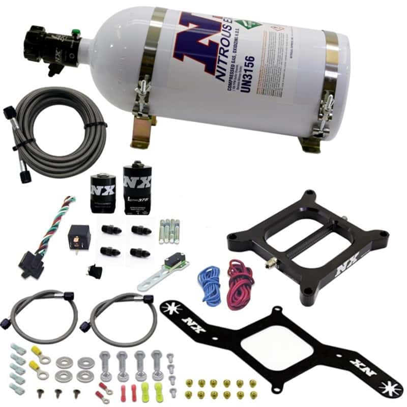 Nitrous Express — Nitrous Express 4150 RNC Conventional Nitrous Plate Kit w/.375in Solenoid w/10lb Bottle
Injection System Kit
N2OSys - view 1