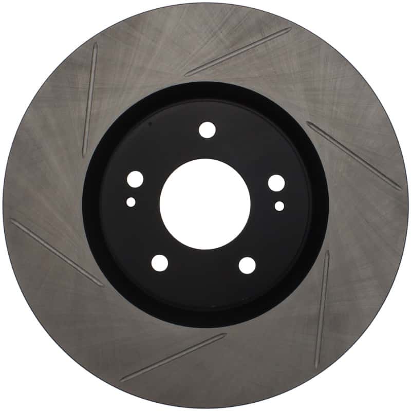 Stoptech — StopTech Power Slot 03-06 Evo 8 & 9 Slotted Right Front Rotor
Sport Slotted Rotor
Disc Brake Rotor - view 1