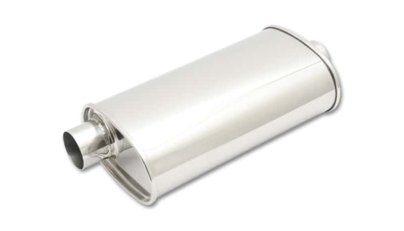 Vibrant — Vibrant StreetPower Oval Muff 5in x 9in x 15in long body 2.25in in I.D. x 2.25in out Offset-Center
2.25"MufflerOff-Cntr
Muffler - view 2