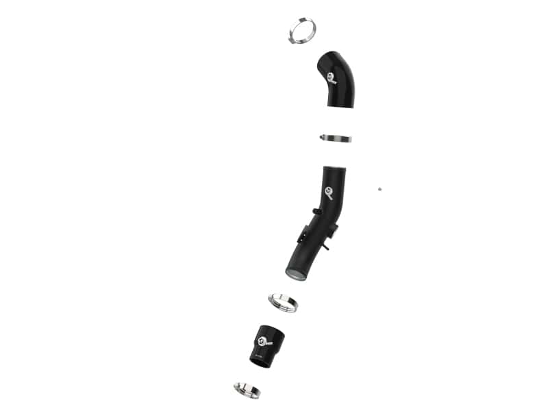 aFe — aFe BladeRunner 2-1/2 IN Aluminum Cold Charge Pipe Black 17-20 Hyundai Elantra GT L4-1.6L (t)
Cold Charge Pipe - view 2