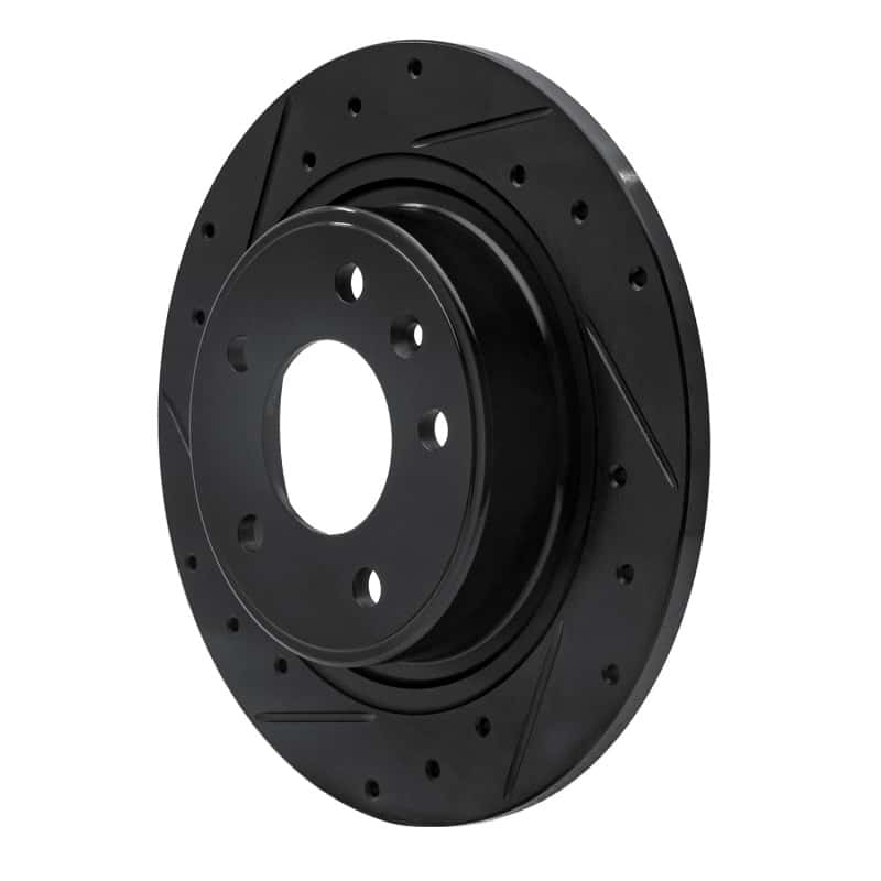 R1 Concepts — R1 11-19 Buick Verano Rear Left Drilled & Slotted Black Brake Rotor
R1 Brake Rotor Drill - view 2