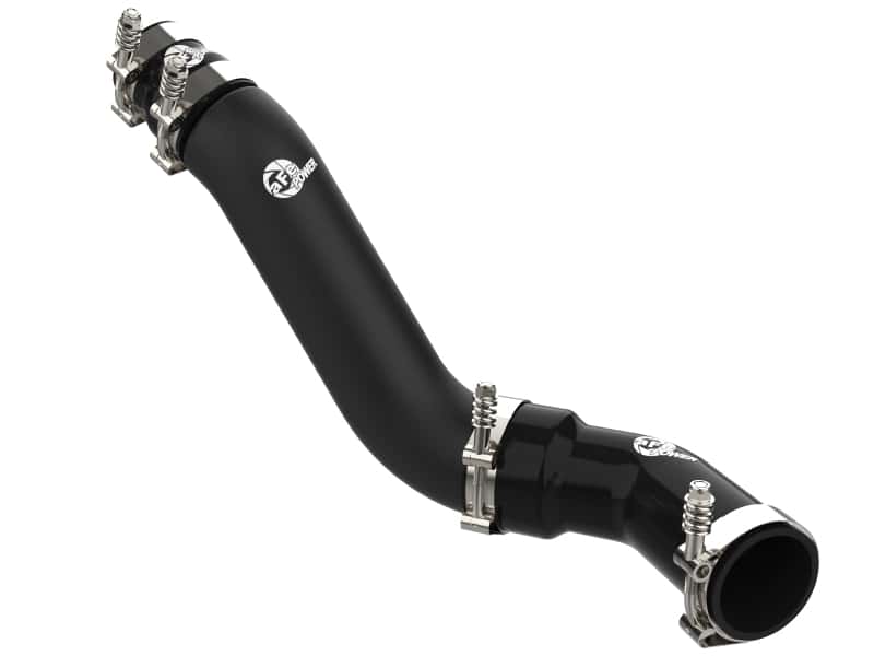 aFe — aFe 16-19 RAM 1500 V6 3.0L (TD) BladeRunner 3in Aluminum Hot Charge Pipe - Black
Hot Charge Pipe - view 1