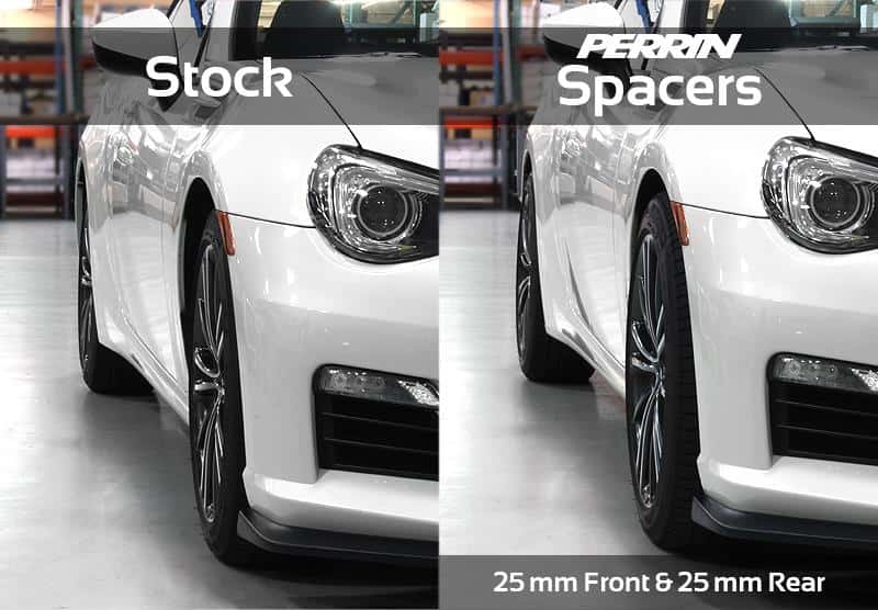 Perrin Performance — PERRIN 02-14 Subaru WRX / 2004 STI / 13-25 BRZ & Toyota GR86 25mm Wheel Spacers 5x100 56mm CB - Pair - view 6